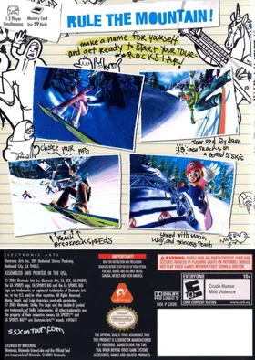 SSX On Tour box cover back